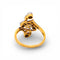 Bague 54 Art Nouveau - Bague en or jaune, platine, perle et diamants 58 Facettes RI-1032