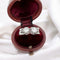 Bague 51 Art déco - Bague Toi et Moi en platine, or blanc et diamants 58 Facettes
