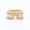 Bague 48 Jean Vendôme - Bague double anneau en or jaune et diamants 58 Facettes RI-1002