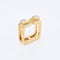 Bague 48 Jean Vendôme - Bague double anneau en or jaune et diamants 58 Facettes RI-1002
