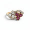 Bague 55 Belle Époque - Bague Toi et Moi en or jaune, rubis et diamants 58 Facettes RI-1054