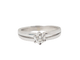 Bague 55 Bague solitaire en or blanc et diamant 0,45 ct 58 Facettes 21512