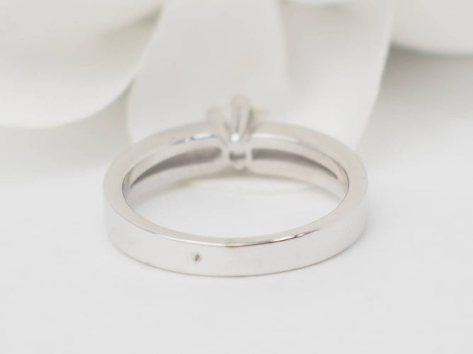 Bague 55 Bague solitaire en or blanc et diamant 0,45 ct 58 Facettes 21512