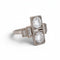Bague 53 Art déco Toi et Moi - Bague en platine et diamants taille ancienne 58 Facettes RI-1048