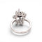 Bague 53 Bague moderniste en or blanc 18 ct avec saphir et diamants 58 Facettes RI-1033