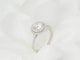 Bague 53 Bague solitaire en or blanc 18 kt et diamants 58 Facettes 31788/32448
