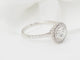 Bague 53 Bague solitaire en or blanc 18 kt et diamants 58 Facettes 31788/32448