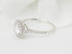 Bague 53 Bague solitaire en or blanc 18 kt et diamants 58 Facettes 31788/32448