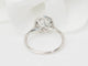 Bague 53 Bague solitaire en or blanc 18 kt et diamants 58 Facettes 31788/32448