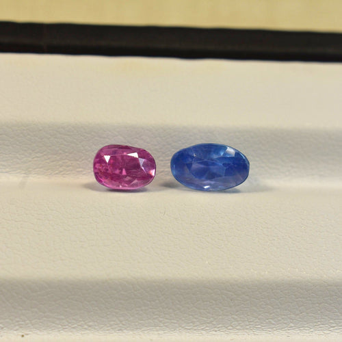 Saphirs de Ceylan - Pierres taille ancienne 5 ct non chauffées 58 Facettes