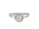 Bague 60 Bague solitaire en or blanc et diamants 0,66 ct 58 Facettes 21835/30916