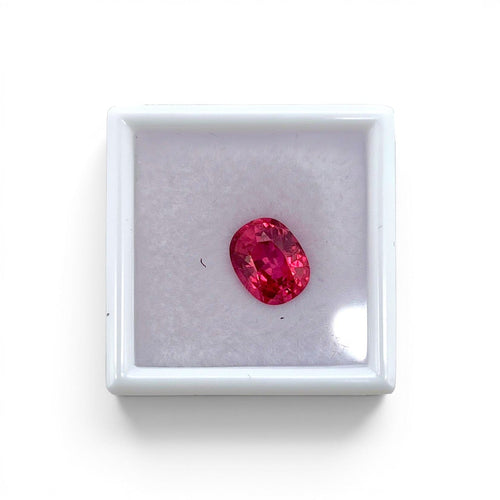 Spinelle naturel - Pierre coussin ovale 2,40 ct rose/orange du Vietnam 58 Facettes