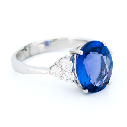 Bague 53 Bague en or blanc 18k, tanzanite et diamants 58 Facettes D2A1087E7086472AAA3F71EAA193EFBB