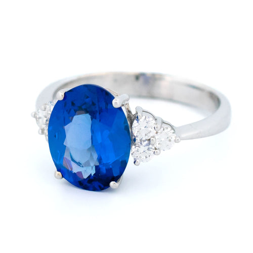 Bague 53 Bague en or blanc 18k, tanzanite et diamants 58 Facettes D2A1087E7086472AAA3F71EAA193EFBB