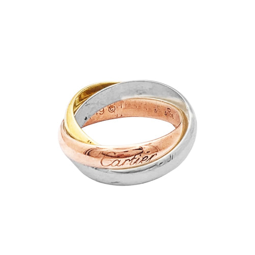 Bague 49 Cartier Trinity - Bague trois ors 58 Facettes 35678