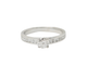 Bague 52 Bague solitaire en or blanc 18 kt avec diamants de 0,37 ct 58 Facettes 29910