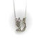 Pendentif Rétro - Pendentif écureuil en platine, or blanc, diamants et rubis 58 Facettes A2009E
