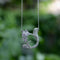 Pendentif Rétro - Pendentif écureuil en platine, or blanc, diamants et rubis 58 Facettes A2009E