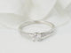 Bague 53 Bague solitaire en or blanc et diamants 58 Facettes 32448/31791