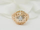 Bague 55 Bague Tank ancienne en or rose 18 carats avec diamant – Années 1940 58 Facettes 33321