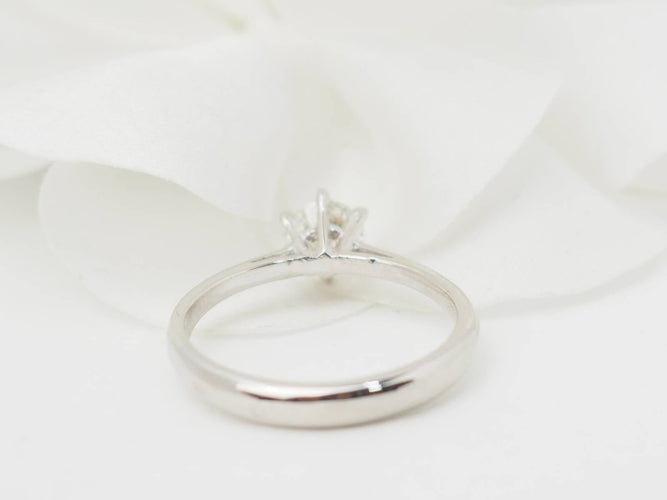 Bague 52.5 Solitaire - Bague en or blanc et diamant 0,58 ct 58 Facettes 28293/31331