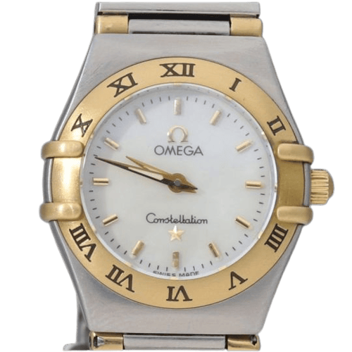 Omega Constellation - Montre Mini 22 mm quartz en or jaune et acier