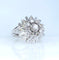 Bague 50 Bague en or blanc 18 carats et diamants 58 Facettes AB695