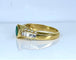 Bague 50 Bague jonc en or jaune 18 carats, émeraude et diamants 58 Facettes AB732