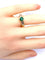 Bague 50 Bague jonc en or jaune 18 carats, émeraude et diamants 58 Facettes AB732