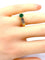 Bague 50 Bague jonc en or jaune 18 carats, émeraude et diamants 58 Facettes AB732