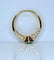 Bague 50 Bague jonc en or jaune 18 carats, émeraude et diamants 58 Facettes AB732