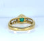Bague 50 Bague jonc en or jaune 18 carats, émeraude et diamants 58 Facettes AB732