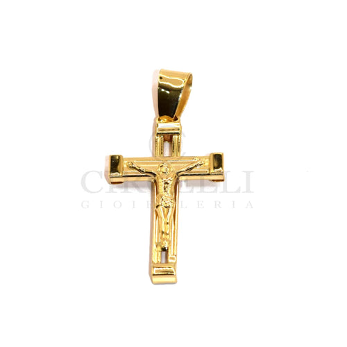 Pendentif Pendentif croix avec Christ en or jaune 18k 58 Facettes 93483117