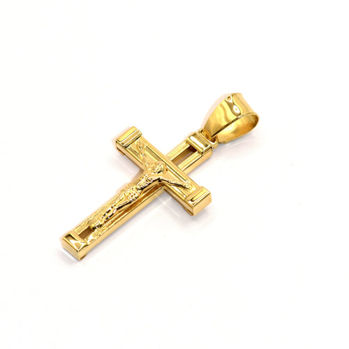 Pendentif Pendentif croix avec Christ en or jaune 18k 58 Facettes 93483117