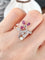 Bague 51 Art Nouveau - Bague florale en or rose, platine, rubis et diamants 58 Facettes 271