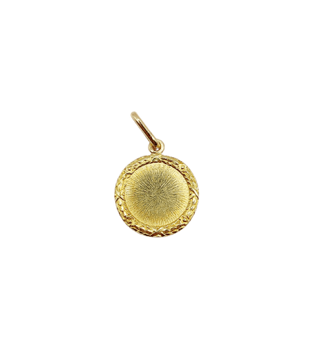 Pendentif Augis - Pendentif médaille d'amour en or 18k, rubis et diamants 58 Facettes A07122