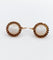 Boucles d'oreilles Dormeuses antiques en or rose 18k ornées de camées 58 Facettes A07240