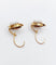 Boucles d'oreilles Dormeuses antiques en or rose 18k ornées de camées 58 Facettes A07240