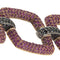 Bracelet Bracelet en or rose et blanc, rubis et diamants noirs 58 Facettes G3958