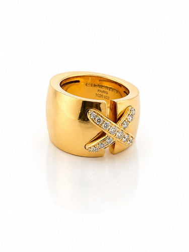 Bague 50 Chaumet Liens - Bague en or jaune 18 carats et diamants 58 Facettes Ch