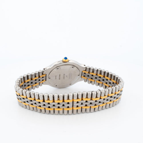 Montre Cartier Must 21 - Montre LM en acier et or, cadran ivoire 58 Facettes 536