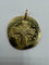 Pendentif Médaille de baptême en or jaune 18k 58 Facettes Médaille