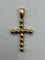 Pendentif Croix - Pendentif en or 18k serti de petites pierres 58 Facettes Pendentif