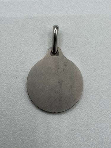 Pendentif Médaille religieuse en or blanc 58 Facettes Médaille