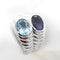 Bague 54 Bulgari Baccellato - Bague en or blanc, iolite et topaze 58 Facettes 11111