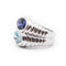 Bague 54 Bulgari Baccellato - Bague en or blanc, iolite et topaze 58 Facettes 11111