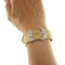 Montre Bracelet ceinture en or jaune et blanc avec diamants 2,50 ct 58 Facettes G3962