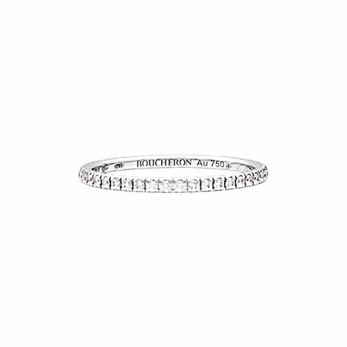 Bague 52 Boucheron Épure - Bague en or blanc et diamants 58 Facettes 35720