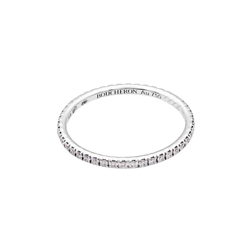 Bague 52 Boucheron Épure - Bague en or blanc et diamants 58 Facettes 35720