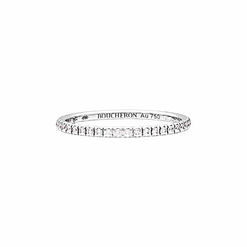 Bague 52 Boucheron Épure - Bague en or blanc et diamants 58 Facettes 35720